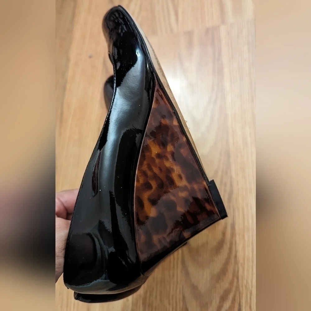 LK Bennett London Black  Wedge Size 36 1/2